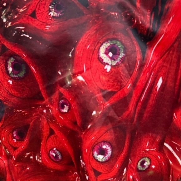 🖤 Heavy Gothic Reversible Hooded Cloak – Skull & Cross Design – Cosplay Vampire - Picture 7 of 16